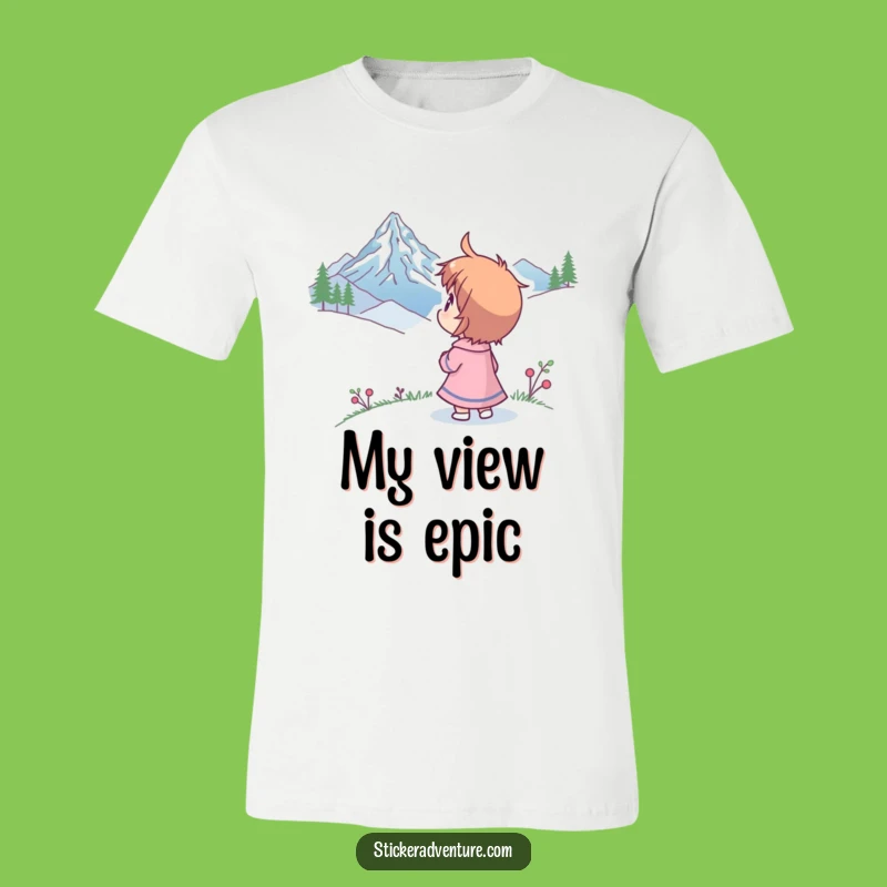 Funny Mountain Peak Wonder T-Shirt: Explore Life with Hilarious Awe.