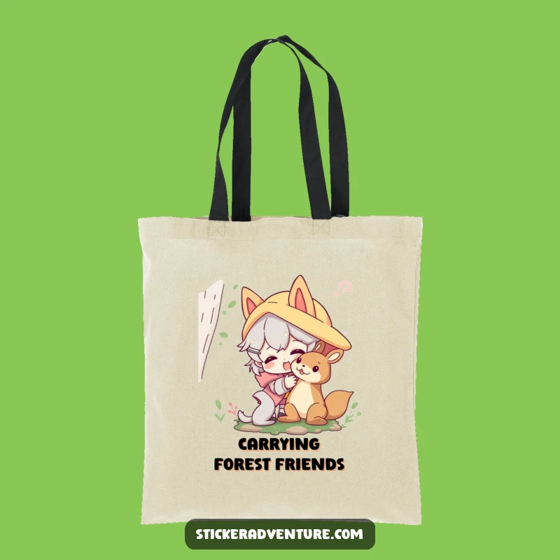 Funny Forest Friends Tote Bag - Carry Nature's Charm Everywhere