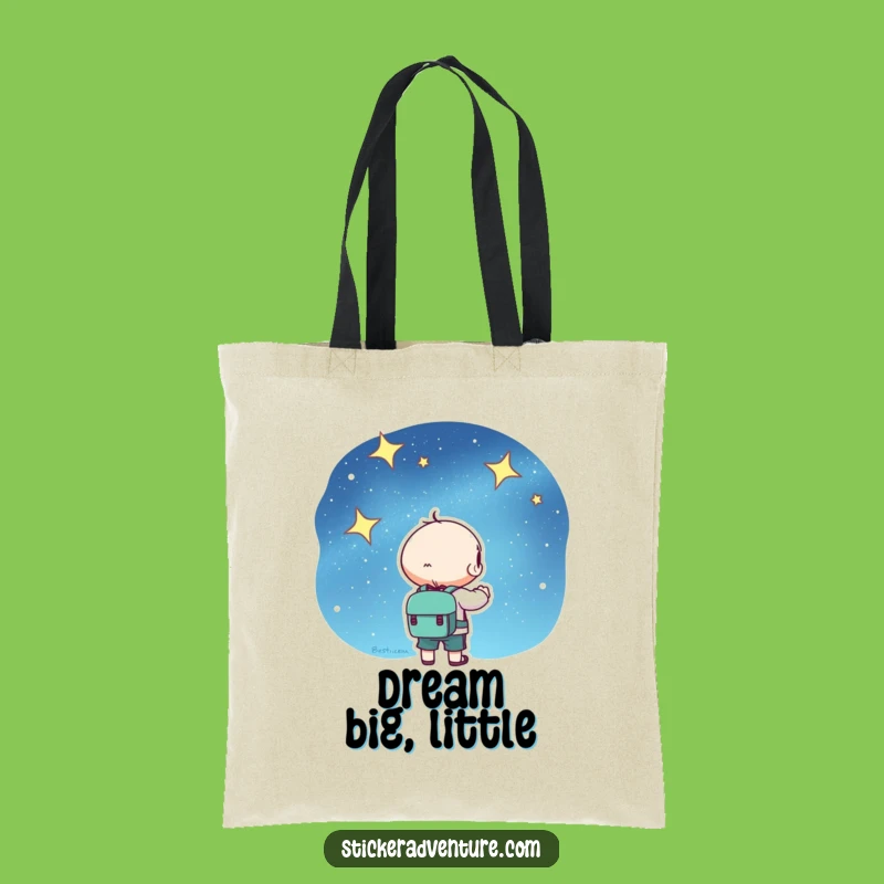 Kawaii Starry Sky Tote Bag: Adventure Ready Character, a Practical Funny Gift