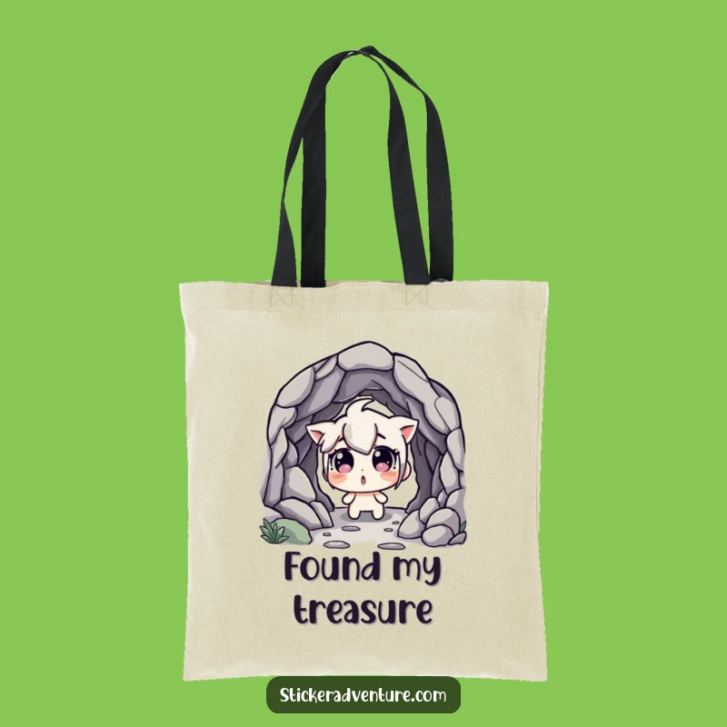 Funny Cave Discovery Tote Bag: Carry Your Surprises, Stylish and Funny
