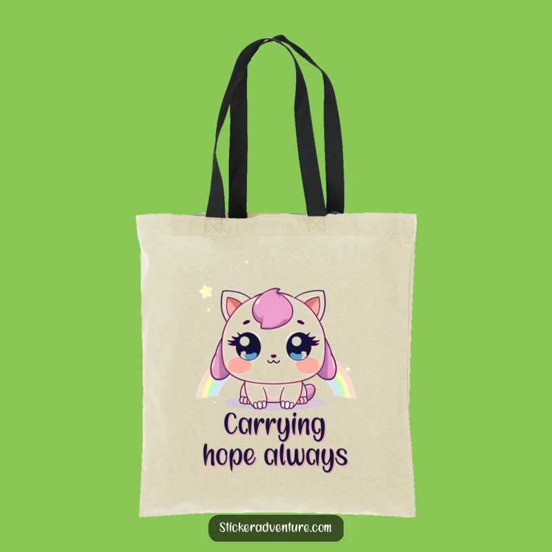 Funny Creature Rainbow Tote Bag: Carry Your Dreams with This Funny Accessory
