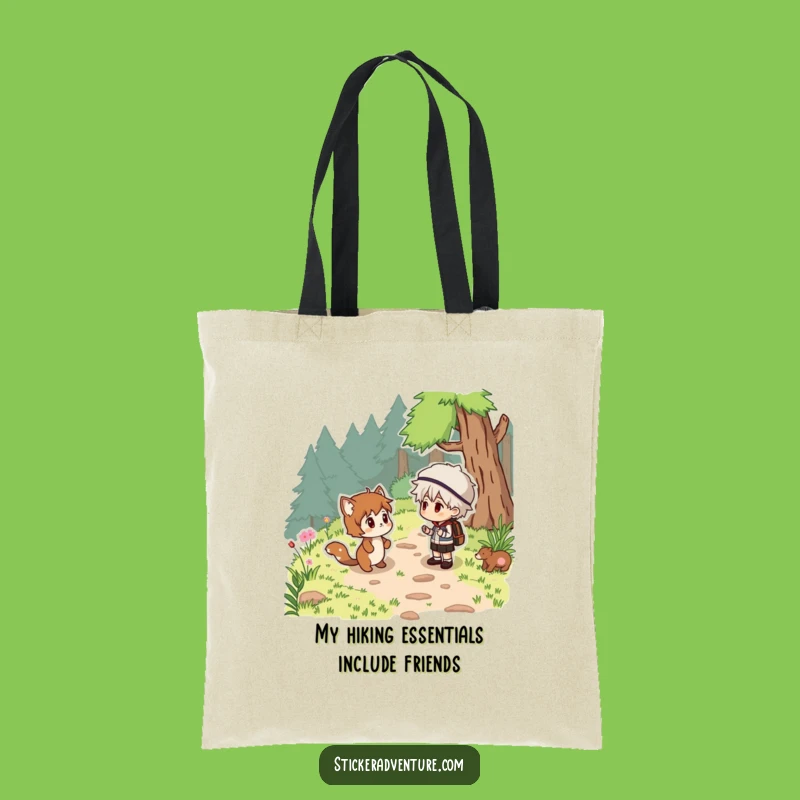 Funny Woodland Surprise Tote Bag - Whimsical Trail Companion Gift